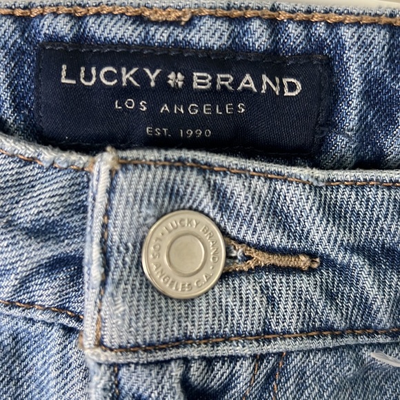 Lucky Brand Cut Off Distressed Rip Fly Denim Shorts Size 2 - Picture 6 of 10